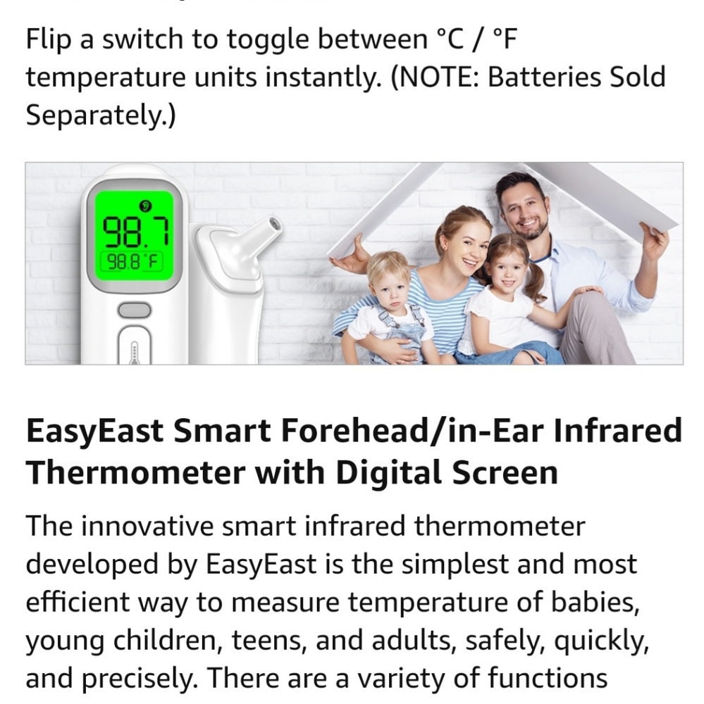 📢SALETODAY18$🏷3in1 Smart infared,Thermometer - Picture 3 of 15